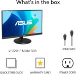 ASUS 22” 1080P Eye Care Monitor (VP227HF) - (21.45-inch viewable), Full HD, 99% sRGB, Frameless, 100Hz, Adaptive-Sync, 1ms, HDMI, Low Blue Light, Flicker Free, VESA Wall Mountable, 3 yr Warranty - Image 8