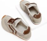 Fashion Sneakers for Women Wide Width Casual Sneakers Genuine Leather Walking Shoes Trendy Lightweight Comfort Lace-Up Non Slip for Outdoor with Memory Foam Insole - Image 5