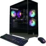 CYBERPOWERPC Gamer Master Gaming PC, AMD Ryzen 5 5500 3.6GHz, Radeon RX 6400 4GB, 16GB DDR4, 500GB PCIe Gen4 SSD, WiFi Ready & Windows 11 Home (GMA3100A)