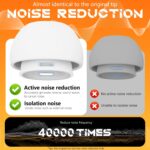 4 Pairs Replacement Ear Tips for AirPods Pro 2nd/1st Generation with Portable Storage Box & Cleaner Pen,Noise Reduction Holewith & Built-in dust Guard Screen,Silicone Ear Tips for AirPods Pro (White) - Image 5