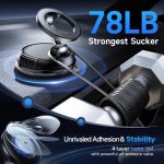 ANDERY Car Phone Holder for Magsafe [78+LBS Strongest Suction & 2400gf Magnetic] 360° Adjustable Car Phone Mount, Phone Holders for Your Car for iPhone 17 Pro Max 16 15 14 13 12 Air Plus, Carbon Fiber - Image 3