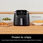 Ninja | Air Fryer | 4-in-1 Pro Air Fry, Roast, Reheat, Dehydrate | 5QT Capacity fits up to 4lbs of French Fries | 400F Max Temp | Nonstick Basket & Crisper Plate | 120V | Grey | AF141 - Image 6