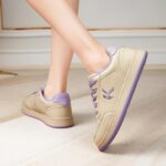 Women's Classic Fashion Sneakers Versatile Casual Walking Shoes Leather Comfort Skate Shoes Lightweight Non-Slip Flat Shoe Lace-up Minimalist Tennis Footwear - Image 6