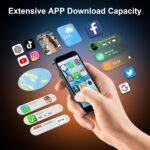 Mini Phone Unlocked World's Smallest 3.0" HD Touch Screen Mini Smartphone Android Compact Mobile Phone for Kids &Students Cell Phone wih Quad-Core Dual SIM Face lD2GB+16GB Pink - Image 5