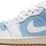 Air Jordan 1 Low SE Women's Shoes (Worn Blue/Gum Light Brown/Sail/White)