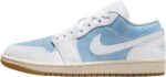 Air Jordan 1 Low SE Women's Shoes (Worn Blue/Gum Light Brown/Sail/White)
