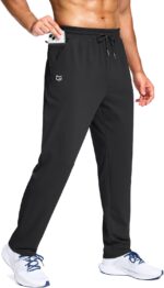 G Gradual Men's Fleece Lined Pants with Zipper Pocket Winter Warm Athletic Joggers Sweatpants for Men Workout Running Gym