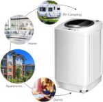 Giantex Portable Washing Machine, Full Automatic Washer and Dryer Combo, with Built-in Pump Drain 8 LBS Capacity Compact Laundry Washer Spin Dryer for Apartment RV Dorm - Image 3