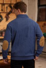 Mens Corduroy Fleece-Lined Sweatshirts Winter Heavyweight Casual Fashion Button Pullover (S-3XL) - Image 8