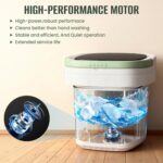 Portable Washing Machine,16L Upgraded Large Capacity Portable Washer With 3 Modes Deep Cleaning.Suitable For Travel, Camping,Apartments, Dormitories, Hotels (Green) - Image 3