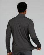 Real Essentials 3 Pack: Men's Dry-Fit Active Quarter Zip Long Sleeve Athletic Performance Pullover (Available in Big & Tall) - Image 6