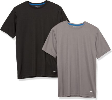 Amazon Essentials Men's Performance Tech Workout T-Shirts, Pack of 2