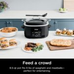 Ninja® 12-in-1 PossibleCooker™ PLUS | 8.5-qt - Sous Vide & Proof Multi-Cooker | Slow Cooker, Dutch Oven & More | Glass Lid & Integrated Spoon | Nonstick | Oven Safe Pot to 500°F | Black | MC1010 - Image 5