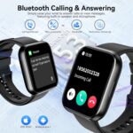 Smart Watch for Men Women, 1.85" HD Fitness Tracker with Bluetooth Calls, 120+ Sport Modes Fitness Watch, Fitness Tracker 24/7 Heart Rate/Sleep Monitor, IP68 Waterproof, Smartwatch for Android/iPhone - Image 2