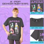 KPop Demon Hunters T Shirt for Girls Teens Officially Licensed Crew Neck Top Short Sleeve Tee Gifts for Girls - Image 2