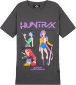 KPop Demon Hunters T Shirt for Girls Teens Officially Licensed Crew Neck Top Short Sleeve Tee Gifts for Girls