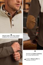 Mens Corduroy Fleece-Lined Sweatshirts Winter Heavyweight Casual Fashion Button Pullover (S-3XL) - Image 4