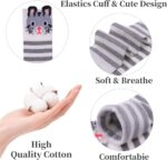 FNOVCO Girls Knee High Socks Kids Crazy Fun Gift Cute Animal Patterns Cotton Long Socks 6 Pairs - Image 6