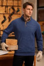 Mens Corduroy Fleece-Lined Sweatshirts Winter Heavyweight Casual Fashion Button Pullover (S-3XL) - Image 7