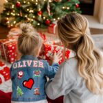 Personalized Kids Denim Jean Jacket with Name Patches, Custom Long Sleeve Jacket for Boys & Girls, Back to School, Personalized 1-10T Year Birthday Christmas Gifts for Baby Girl Toddler Clothes - Image 6