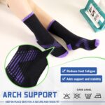 SeeyAN Kids Socks Boys Crew Athletic Half Cushioned Cotton Sport Running Breathable Socks 6 Pairs - Image 3
