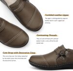 LAZYPOP Women's Classic Comfort Leather Loafers Cute Slip-Ons Casual Dress Shoes Lightweight Walking Flats Everyday Work Shoes - Image 3