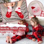 October Elf Christmas Fuzzy Socks for Kids Plush Cartoon Non Slip Slipper Winter Warm Fleece Socks with Gift Box Pack of 6 - Image 5