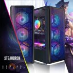 STGAubron Gaming PC Desktop Computer, Intel Core i7 up to 3.9GHz, Radeon RX 580 8G, 16G RAM, 512G SSD, WiFi 6, BT 5.0, RGB Fan x6, Windows 11 Home - Image 2