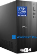 Dell Vostro Desktop Computers Business Tower PC, 16GB DDR5 RAM, 512GB PCIe SSD, 14th Gen Intel Core i3-14100, WiFi 6, Bluetooth, Vostro for Home Student, HDMI, DisplayPort, Windows 11 Pro