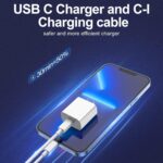 iPhone Charger Fast Charging 2 Pack Type C Wall Charger Block with 2 Pack [6FT&10FT] Long USB C to Lightning Cable for iPhone 14/13/12/12 Pro Max/11/Xs Max/XR/X,AirPods Pro - Image 3