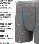 Hanes boys Hanes Boys' and Toddler Underwear, Comfort Flex Wb Boxer Briefs, 10-pack - Image 4