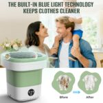 Portable Washing Machine,16L Upgraded Large Capacity Portable Washer With 3 Modes Deep Cleaning.Suitable For Travel, Camping,Apartments, Dormitories, Hotels (Green) - Image 4