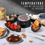 2 in 1 Electric S’mores Maker & Fondue Pot, Tabletop Indoor Smores kit with 4 Roasting Forks, 4 Detachable Trays & 1 Flameless Temperature-controlled Heater, Movie Night Supplies & Housewarming Gifts - Image 2