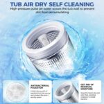 20Lbs Portable Washing Machine Nictemaw Portable Washer, 2.8 Cu.ft Washer and Dryer Combo with Drain Pump, 10 Programs 8 Water Level Compact Laundry Washer for Home, Apartment, RV, Dorms - Image 9