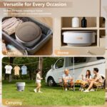 Mini Laundry Machine 16L — Foldable Portable Laundry Machine and Spinner for Baby Clothes, Underwear, Socks; Ideal for Travel, Dorms, Camping - Image 3