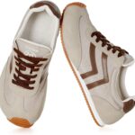 Fashion Sneakers for Women Wide Width Casual Sneakers Genuine Leather Walking Shoes Trendy Lightweight Comfort Lace-Up Non Slip for Outdoor with Memory Foam Insole