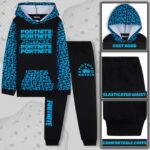 Fortnite Tracksuit Set for Boys, Teens, 2-Pc Hoodie & Joggers, Pullover Sweatshirt with Kangaroo Pocket, Gamer Gifts for Boys - Image 4