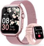 Smart Watch for Women Men Fitness: 1.85" Smart Watch with 30 Days+ Battery Life Make/Recive Call Heart Rate SpO2 Sleep Monitor 120+ Sport IP68 Waterproof Fitness Tracker Watch for iPhone Android