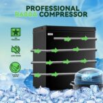 WANAI Chest Freezer 5.0 Cu.Ft Large Deep Freezers Freestanding Top Open 7 Temp Control Low Noise with Removable Basket for Dorm Apartment Home Kitchen - Image 4