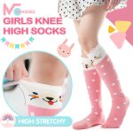 MOGGEI 6 Pairs Kids Girls Knee High Socks Gift Long Crazy Silly Tall Funny Boot Cute Animal Child Fun Socks - Image 2