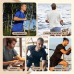 Workout Mens Shirts - Casual Black Quick Dry Moisture Wicking T-Shirts Crew Neck Short Sleeve for Gym Athletic Running - Image 5