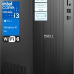 Dell Desktop Computers Tower PC Ect1250 for Home & Business, 14th Gen Intel 4-Core Processor, 8GB DDR5 RAM, 512GB PCIe SSD, WiFi 6, Bluetooth, DisplayPort, HDMI, Type-C, Windows 11 Pro