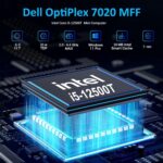 Dell OptiPlex 7020 Micro Mini PC Desktop Computer for Bussiness and Home, Intel 6-Core i5-12500T, 16GB DDR5 RAM, 512GB PCIe SSD, WiFi 6E, Bluetooth, 2 DisplayPorts, HDMI, Windows 11 Pro - Image 2