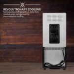 Ivation 12 Bottle Red And White Wine Thermoelectric Wine Cooler/Chiller Counter Top Wine Cellar with Digital Temperature Display, Freestanding Refrigerator Smoked Glass Door Quiet Operation Fridge - Image 7