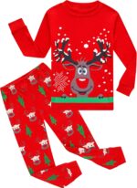 Family Feeling Kids & Toddler Girls Boys Pajamas 2 Piece Pjs Set 100% Cotton Sleepwear