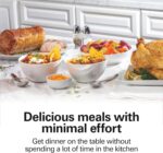 Hamilton Beach 6-Quart Slow Cooker with 3 Cooking Settings, Dishwasher-Safe Stoneware Crock & Glass Lid, Silver (33665G) - Image 4