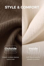 Mens Corduroy Fleece-Lined Sweatshirts Winter Heavyweight Casual Fashion Button Pullover (S-3XL) - Image 2