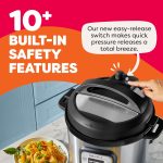 Instant Pot Duo Plus 9-in-1 Multicooker, Pressure Cooker, Slow Cook, Rice Maker, Steamer, Sauté, Yogurt, Warmer & Sterilizer, Includes App With Over 800 Recipes, Stainless Steel, 6 Quarts - Image 5