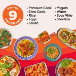 Instant Pot Duo Plus 9-in-1 Multicooker, Pressure Cooker, Slow Cook, Rice Maker, Steamer, Sauté, Yogurt, Warmer & Sterilizer, Includes App With Over 800 Recipes, Stainless Steel, 6 Quarts - Image 3