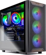 Skytech Gaming Chronos 3 Desktop PC, Ryzen 7 7700 3.8 GHz (5.3GHz), AMD RX 9070XT 16GB, 2TB Gen4 NVMe SSD, 32GB DDR5 RAM 6000 RGB, 850W Gold ATX 3 PSU, Wi-Fi, Win 11